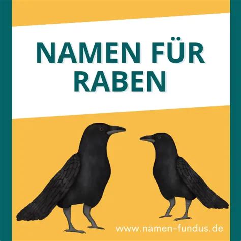 Männliche und Weibliche Namen für Raben 